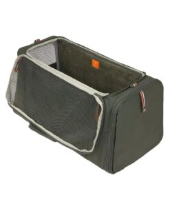 elbhunde palopa hundetragetasche hundereisetasche benno dark olive offen