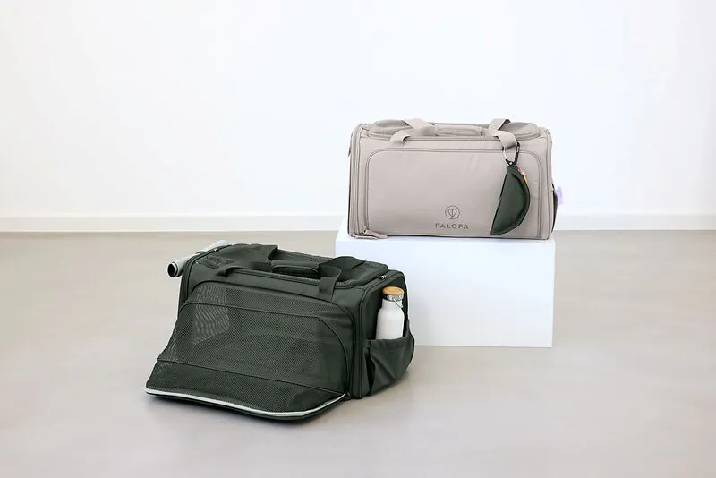 elbhunde palopa hundetragetasche hundereisetasche benno dark olive taupe