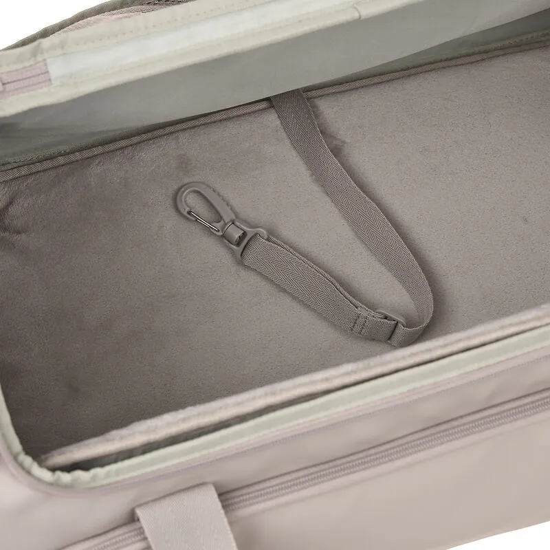 elbhunde palopa hundetragetasche hundereisetasche benno taupe anschnallgurt