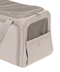 elbhunde palopa hundetragetasche hundereisetasche benno taupe fach