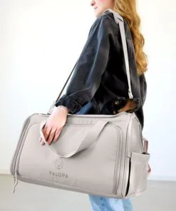 elbhunde palopa hundetragetasche hundereisetasche benno taupe schulter