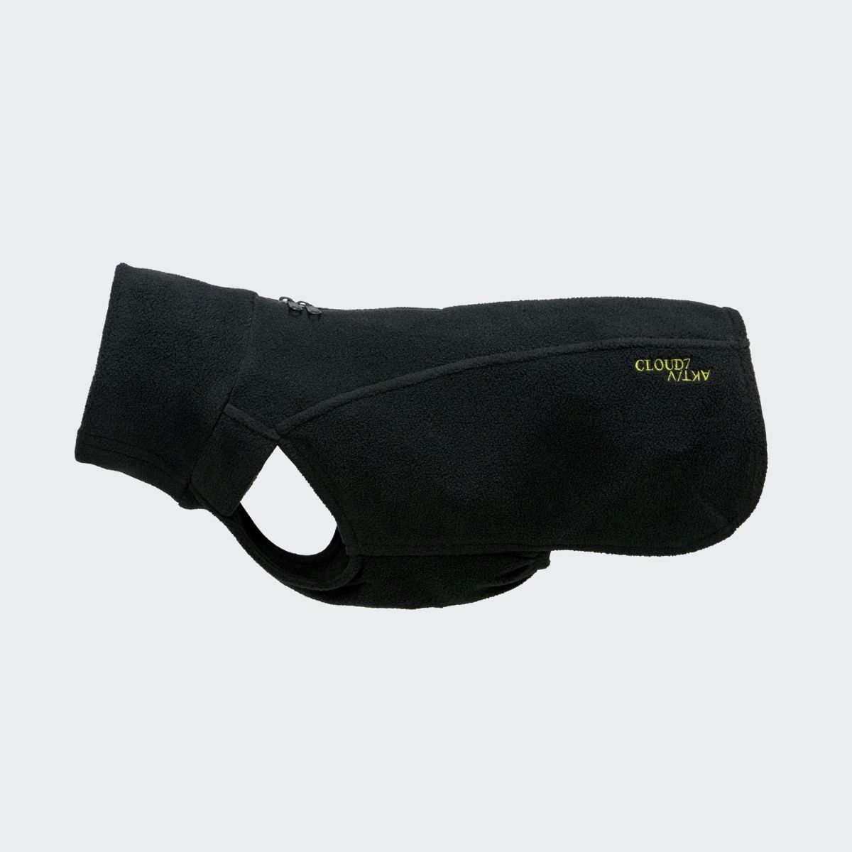 Cloud7 Body Warmer AKTIV Black 5 Schwarz Fleecepullover für Hunde | für kleine Hunde | für große Hunde | für Dackel | für Bulldoggen | ohne Beinschlau